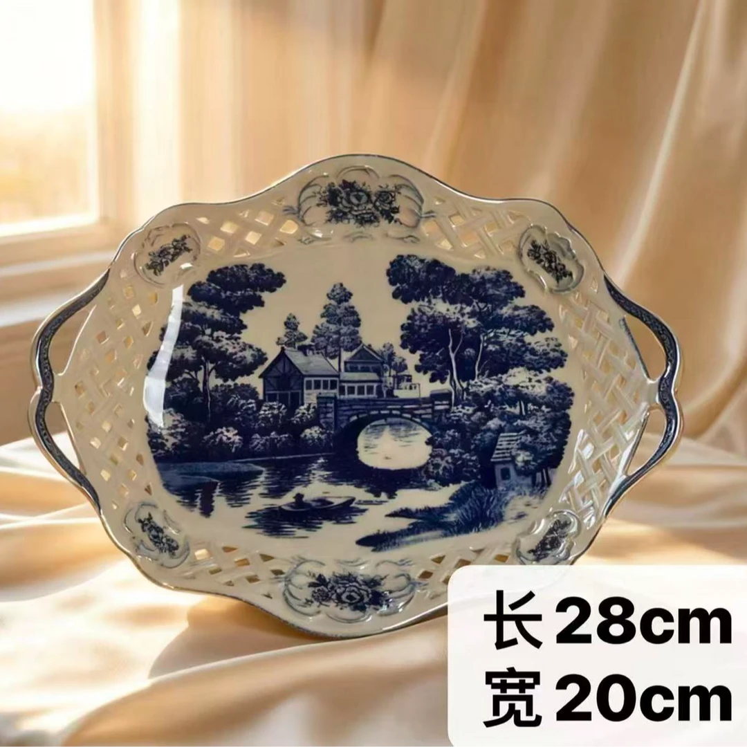 欧洲名画 双耳托盘