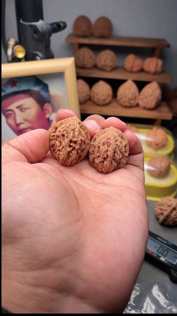 吊坠文玩核桃麦穗虎头31