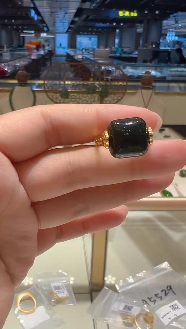 和田玉戒指银S925镶嵌@@WSA5413MY