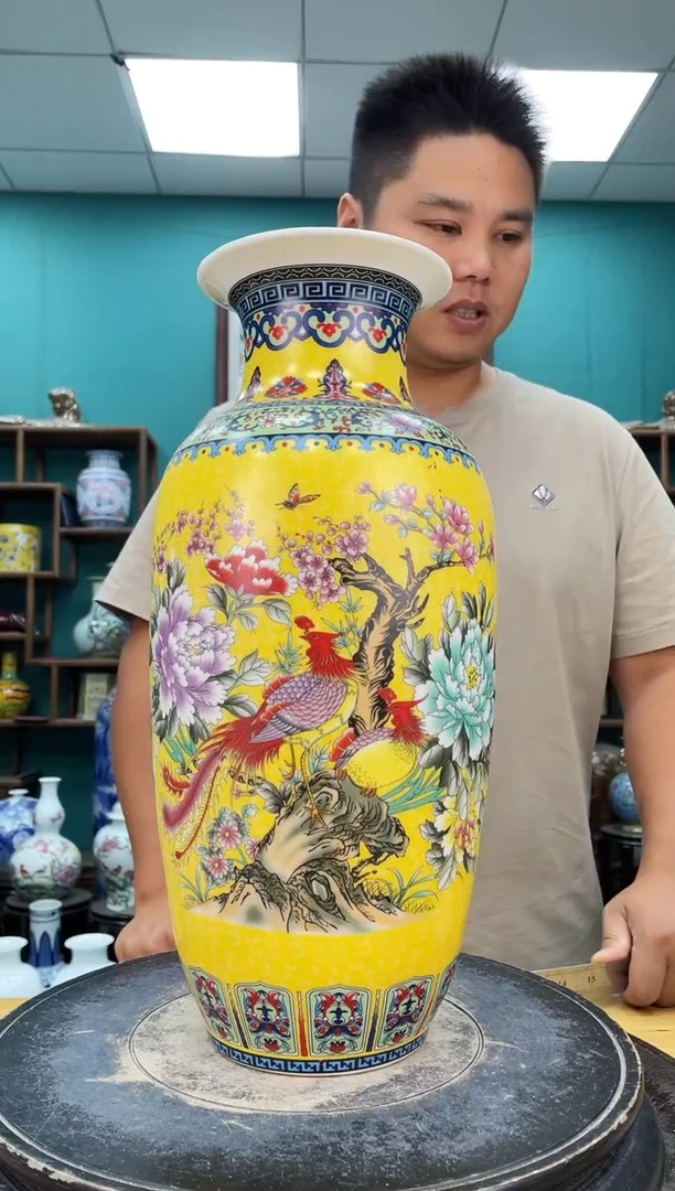 摆件黄冬瓜陶瓷摆件