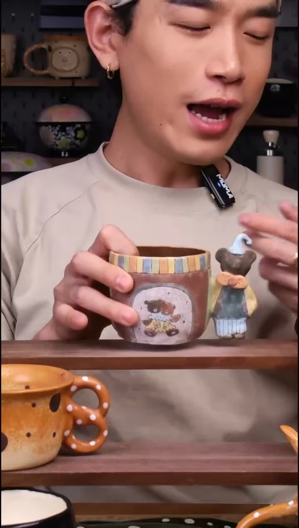杯子景德镇可爱设计师款陶瓷