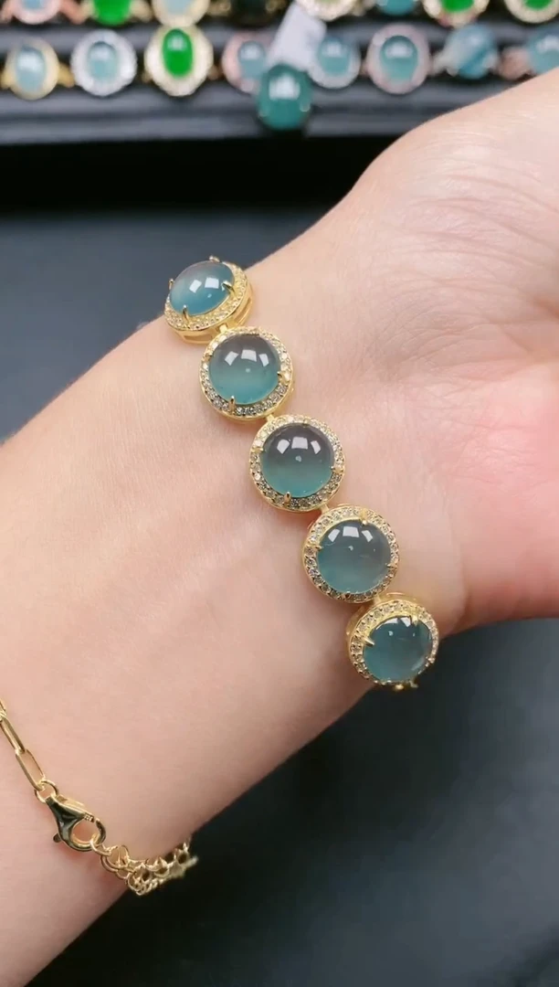 翡翠戒指银S925镶嵌111111