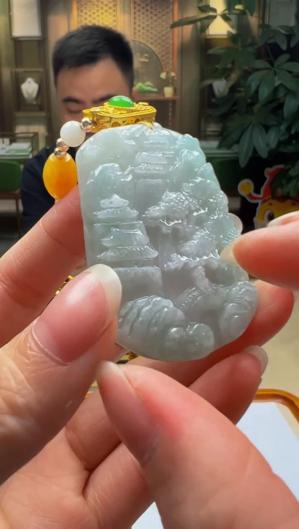 翡翠未镶嵌颈饰D2025-4-25-6