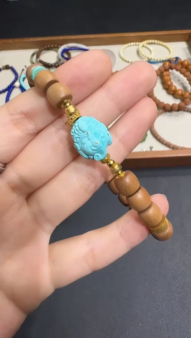 18K金镶嵌绿松石手饰X1123-3793-221