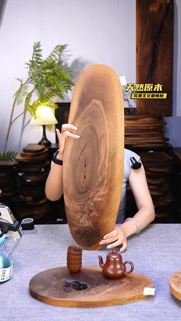 木北美黑胡桃原木.干裂疤结不属于商品质量问题完美主义者慎拍