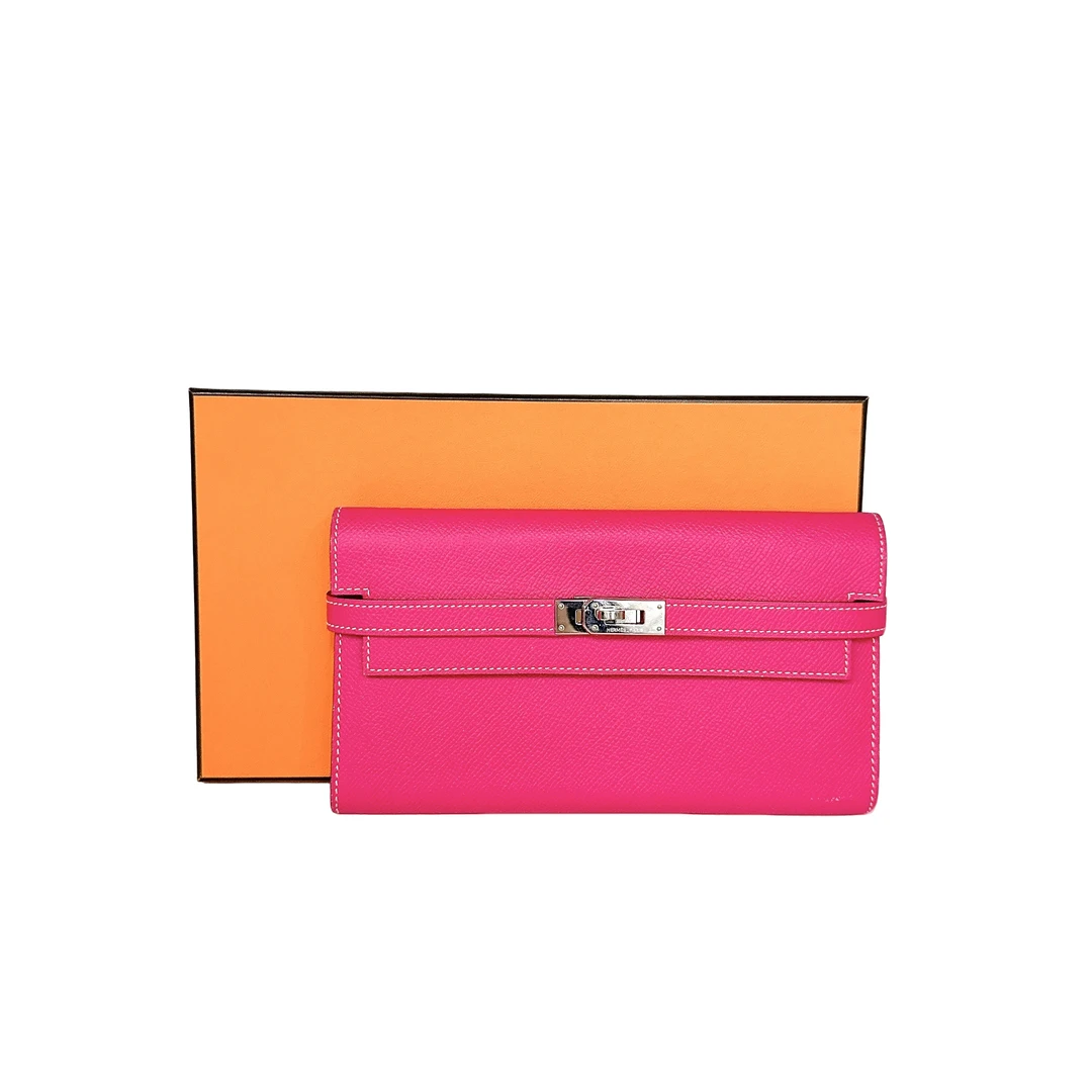 95新 Hermes/爱马仕 安洁利严选钱包/0012565