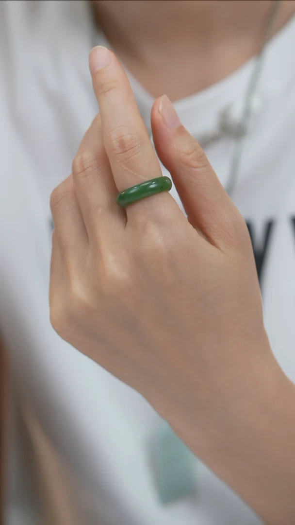 和田玉戒圈未镶嵌和田玉戒圈w0388