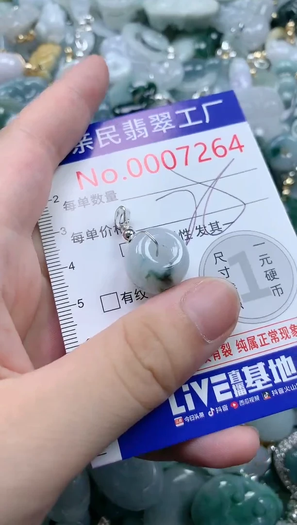 翡翠未镶嵌吊坠(不含链)7264