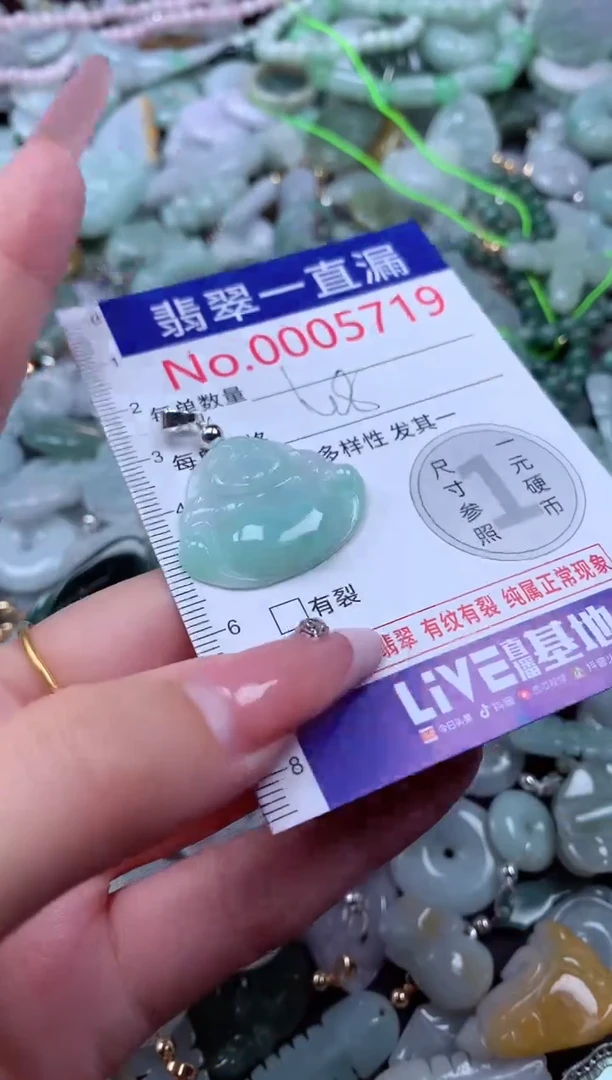 翡翠未镶嵌吊坠(不含链)5719