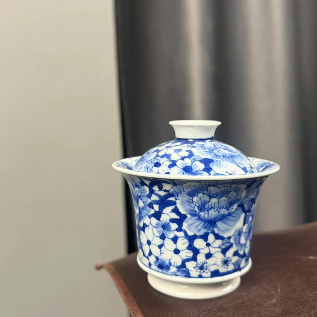 微瑕福利万花马蹄盖碗