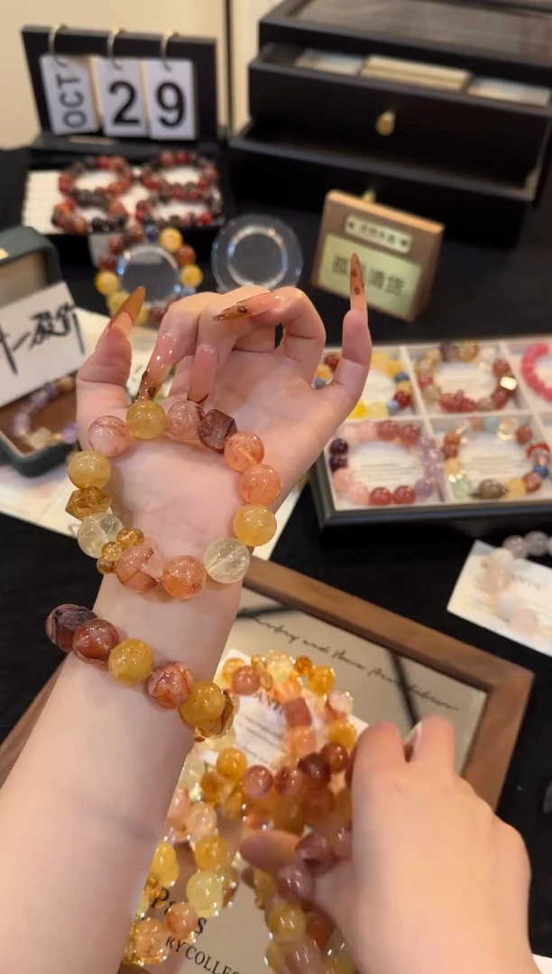 合金手链水晶金榜题名多宝x3101