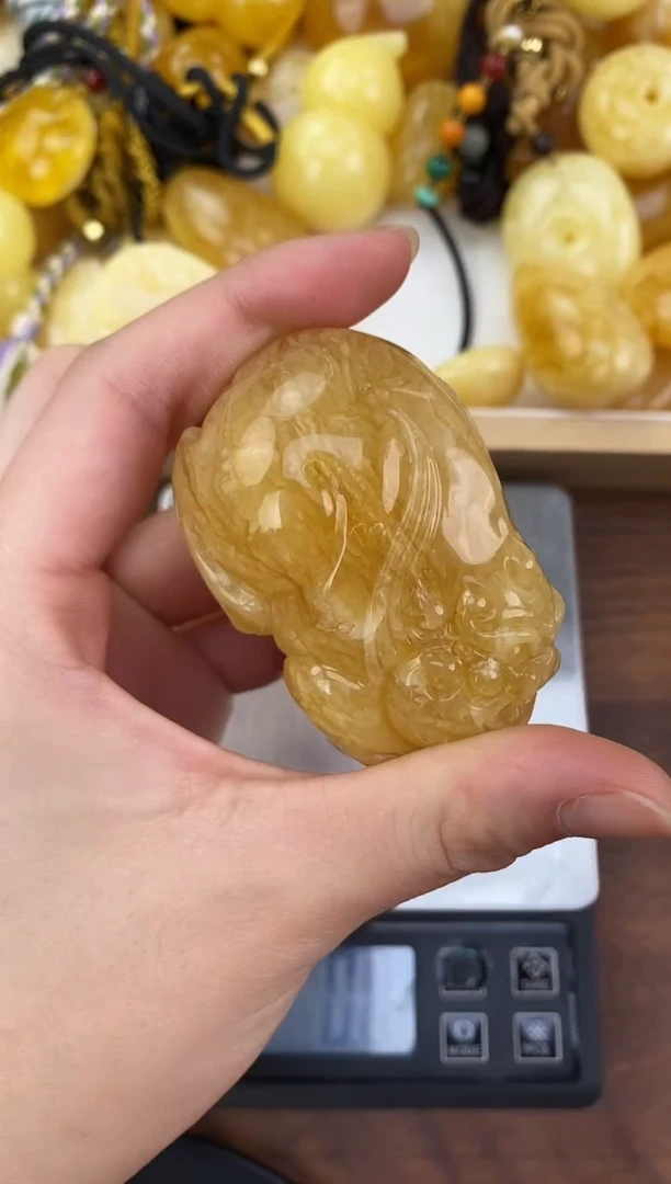 裸石琥珀未镶嵌天然琥珀蜜蜡