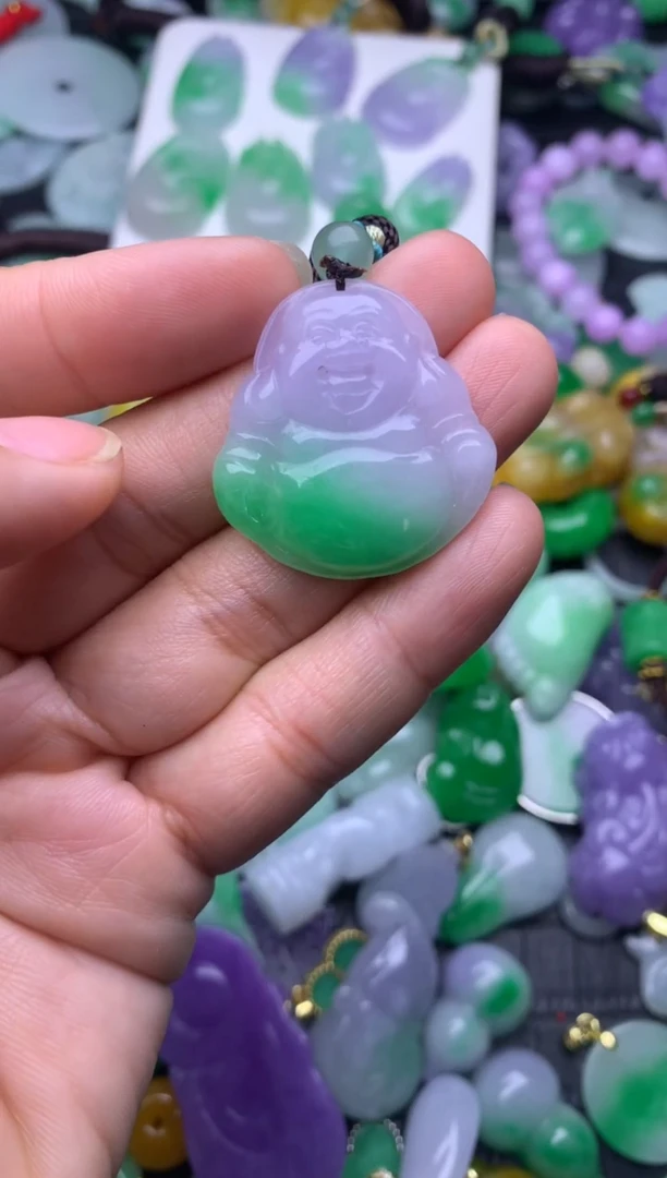 颈饰未镶嵌翡翠缅甸翡翠吊坠