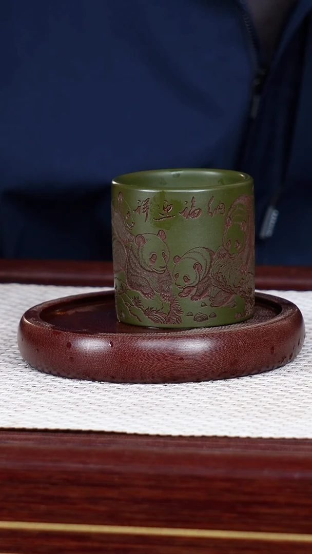 茶杯紫砂宜兴原矿紫砂 全手工制作