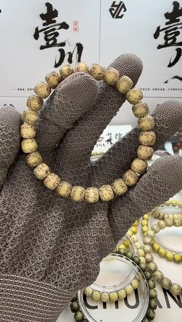 手串星月菩提9/8 冰糖玉化  同枝果 C28