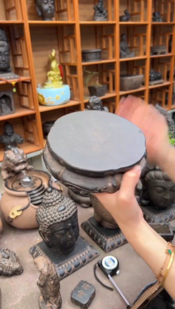 陶土【火山泥】金箍坛底座
