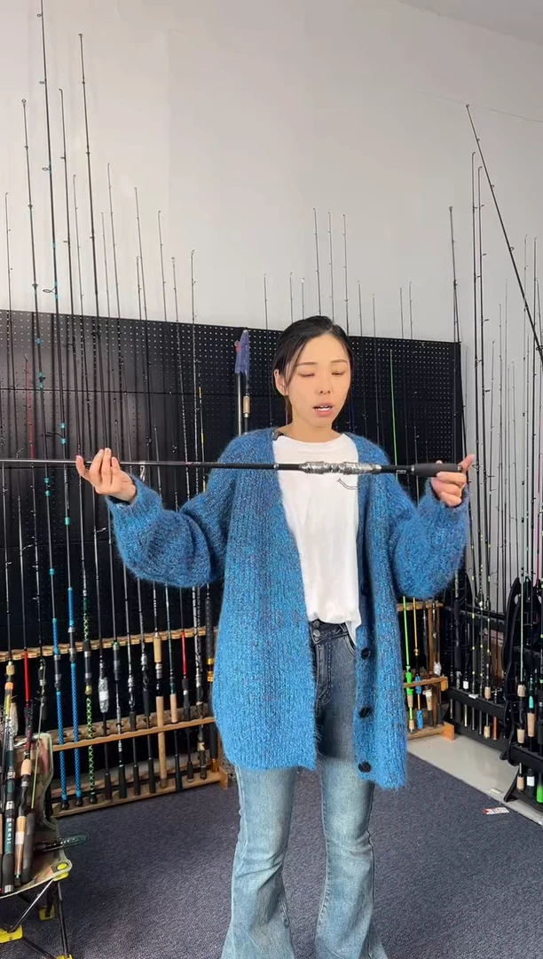 1.8m碳素银色小海杆1.8米直柄（瑕疵尾货竿，没有售后，介意勿）