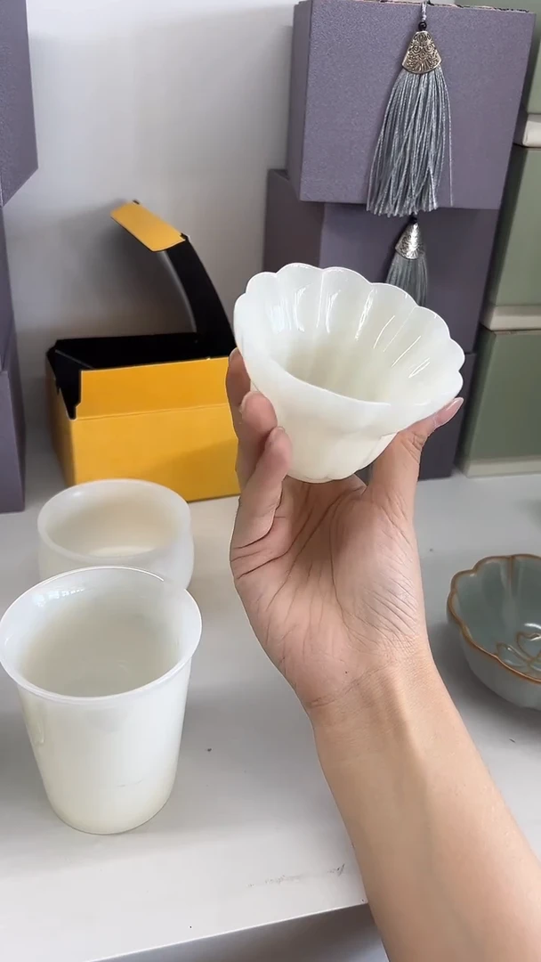 龙泉云间青瓷小米茶器  单杯