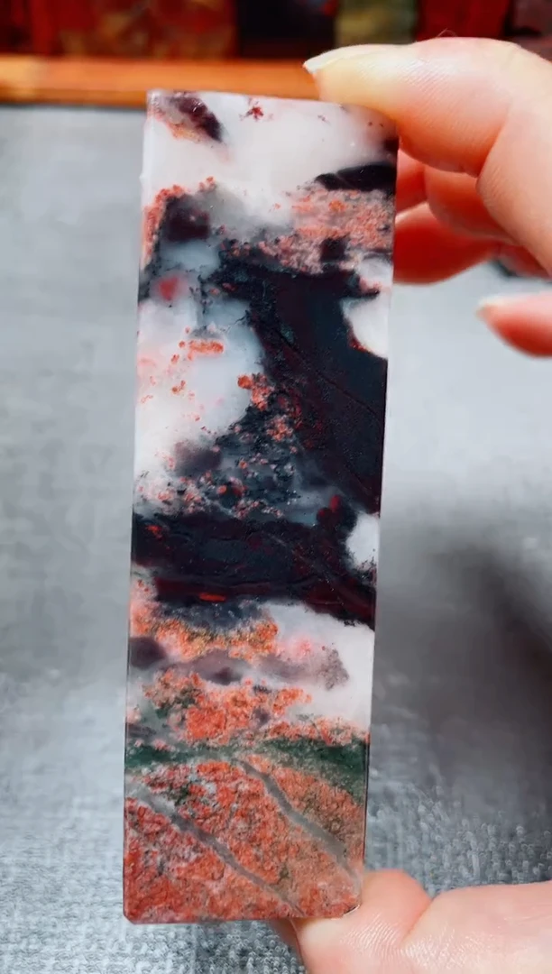 玉桂林鸡血玉素章--19