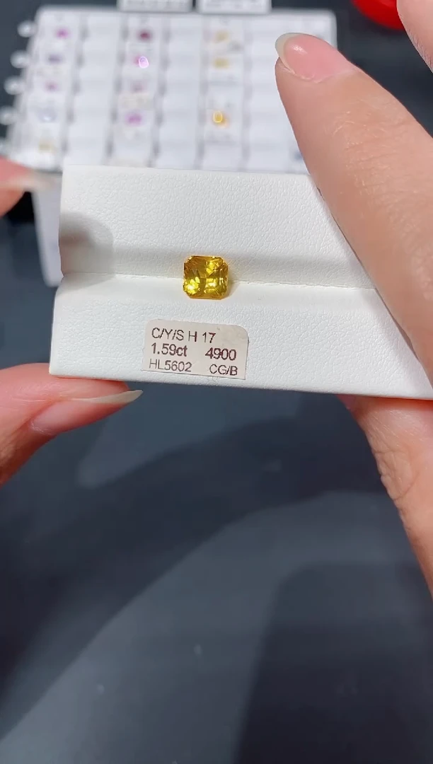 裸石彩色蓝宝石1.59CT HL5602 CG/B