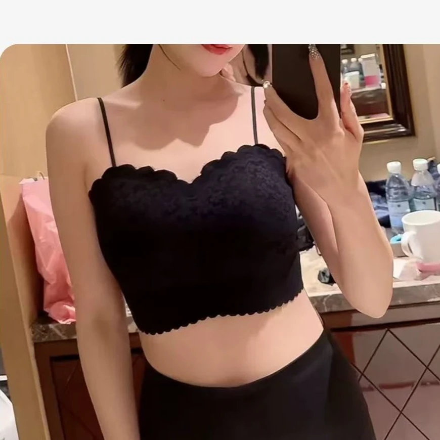 2025欧货性感蕾丝花朵吊带背心685