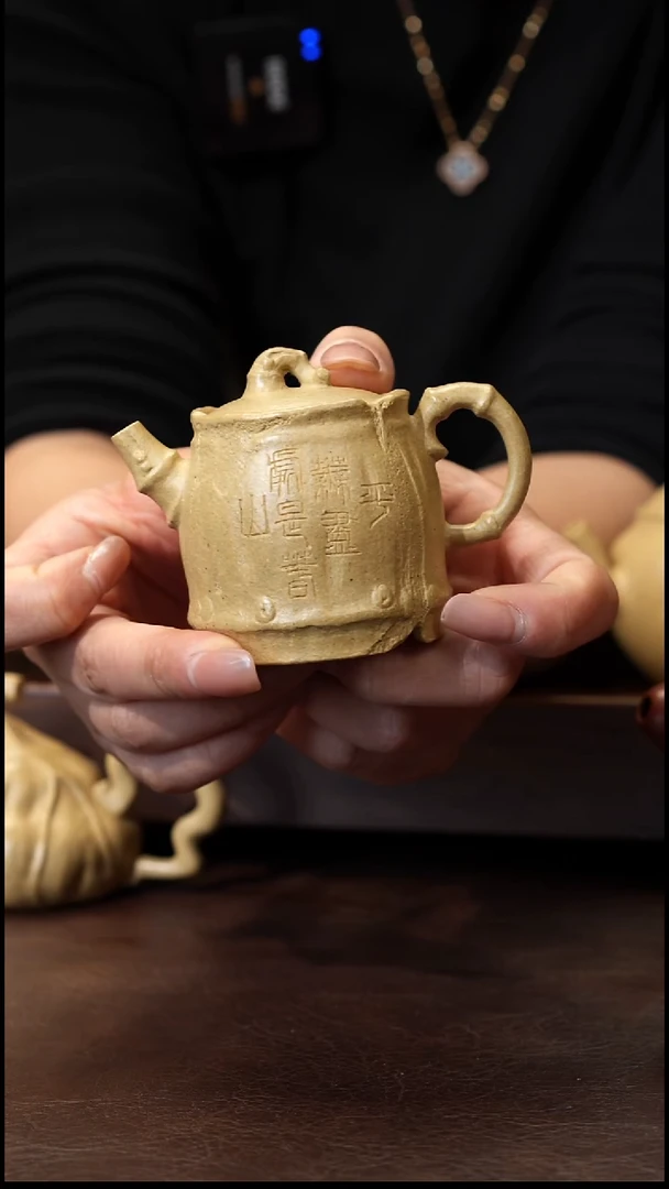 茶壶紫砂本绿小树桩100cc左右