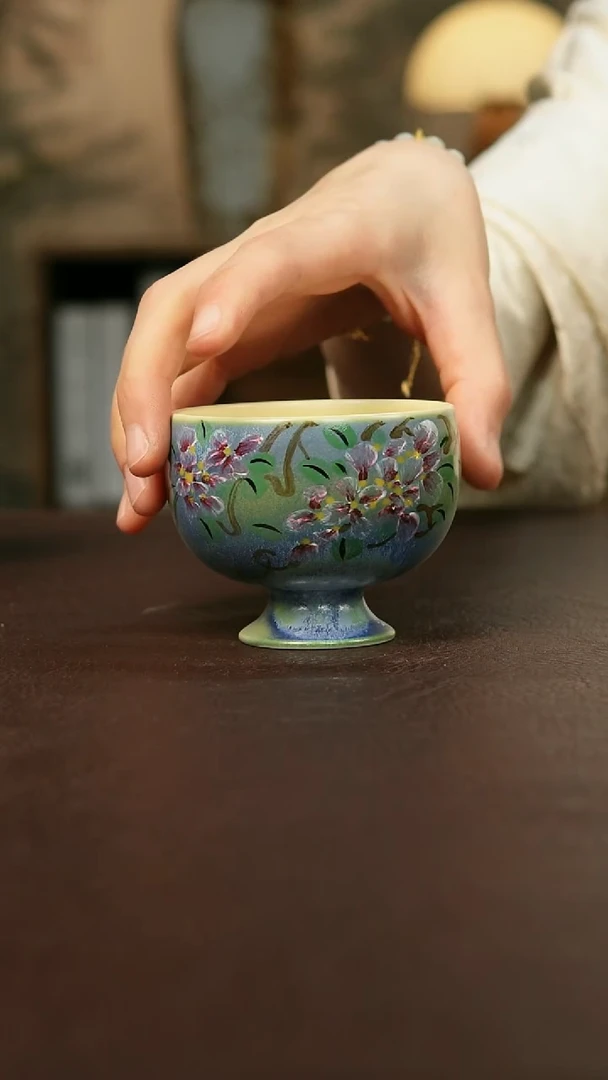 景德镇陶瓷杯碗柴烧多人