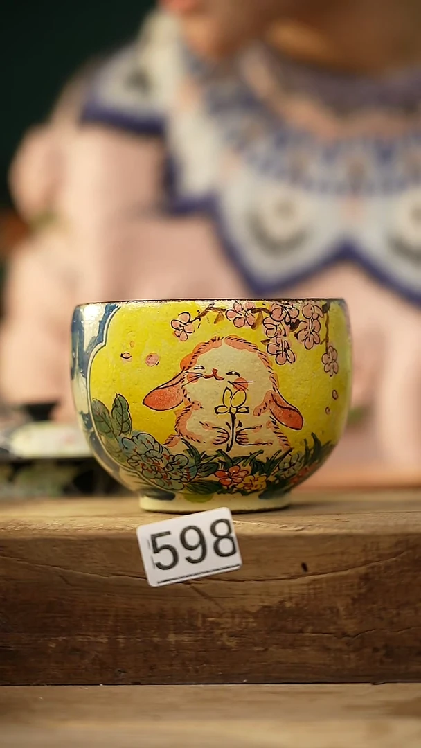 【闪购商品】瓷片新品！设计师手作款柴烧动物系列 迷糊