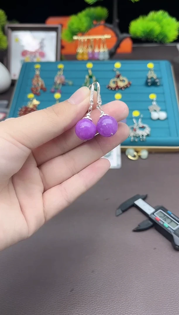 【闪购商品】玛瑙/玉髓耳钉银S925镶嵌238000