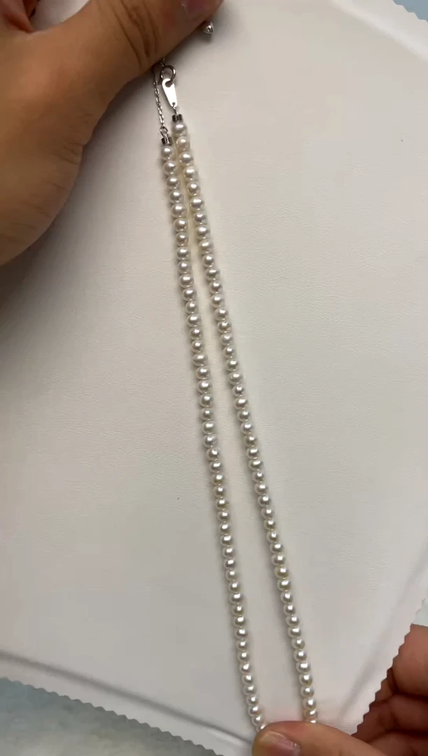 颈饰银S925镶嵌淡水珍珠4-5