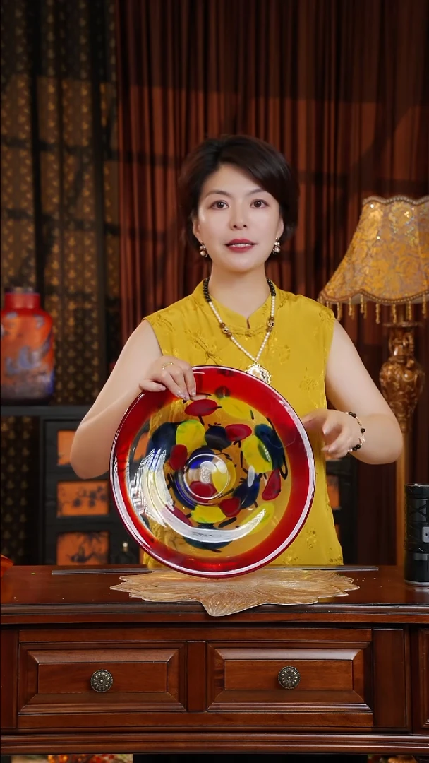 手工艺品琉璃果盘