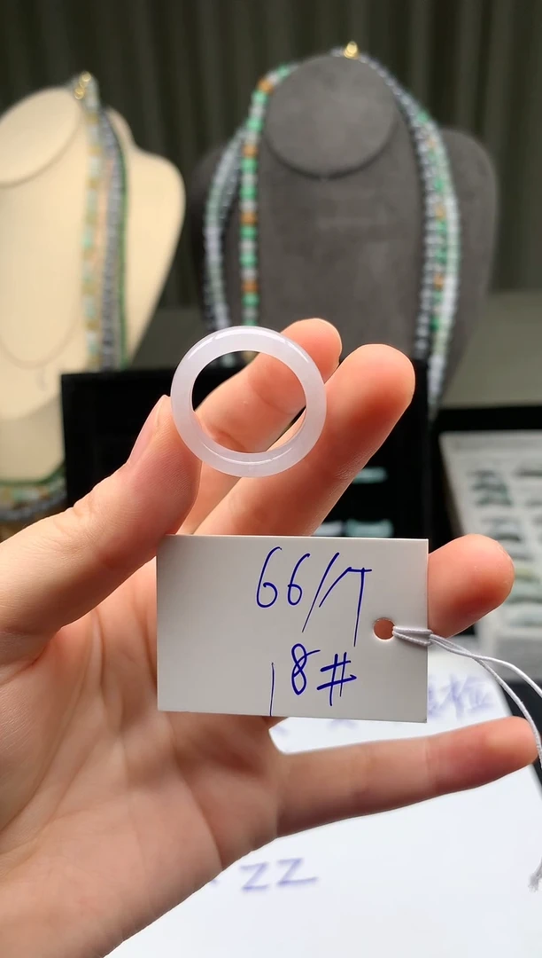 未镶嵌定制翡翠翡翠戒圈卡18