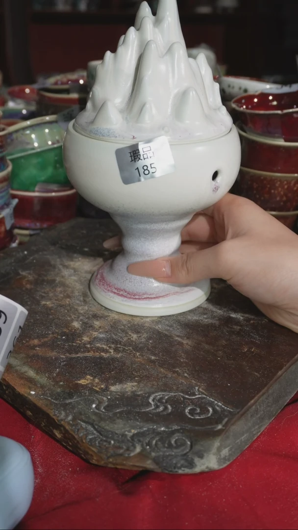 摆件精品窑变钧瓷茶器