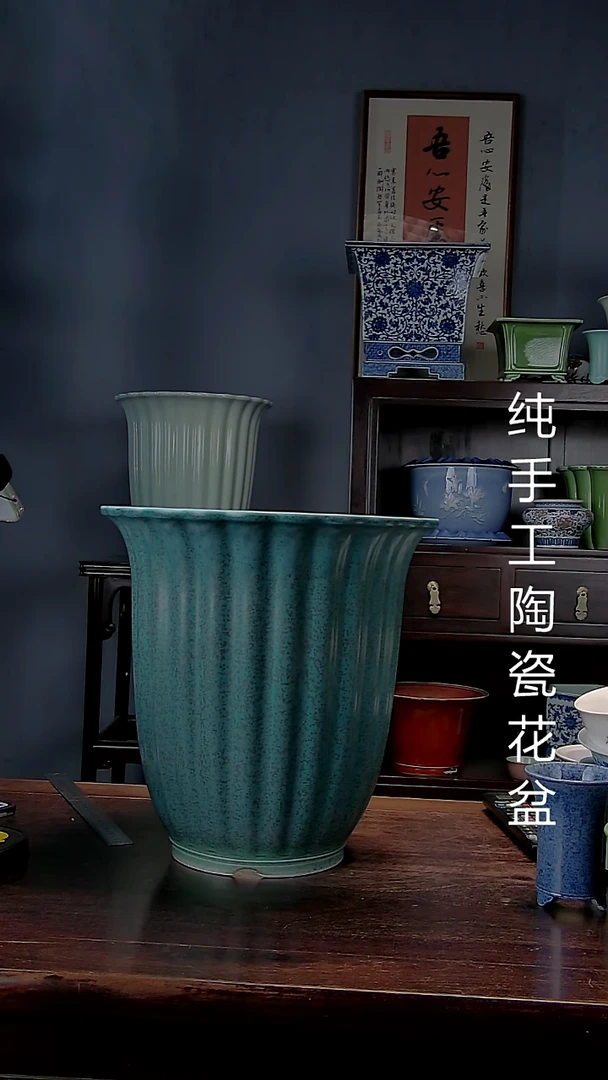 景德镇陶瓷手工花盆