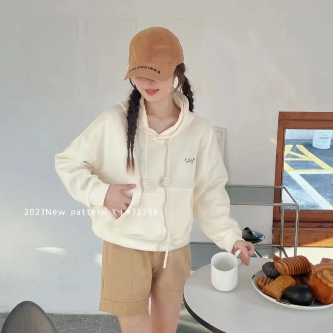 浮力款小个子卫衣女装上衣