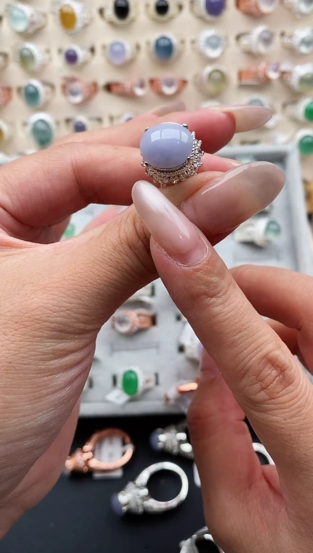 未镶嵌戒指翡翠天然缅甸翡翠A货222-7-4