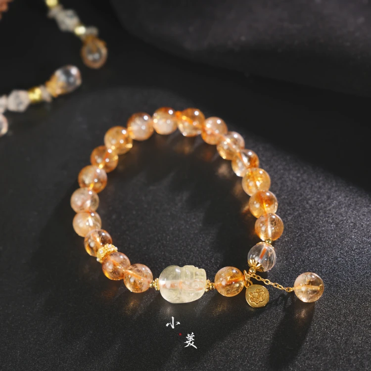 黄水晶貔貅手串8mm（多样性发货） C322