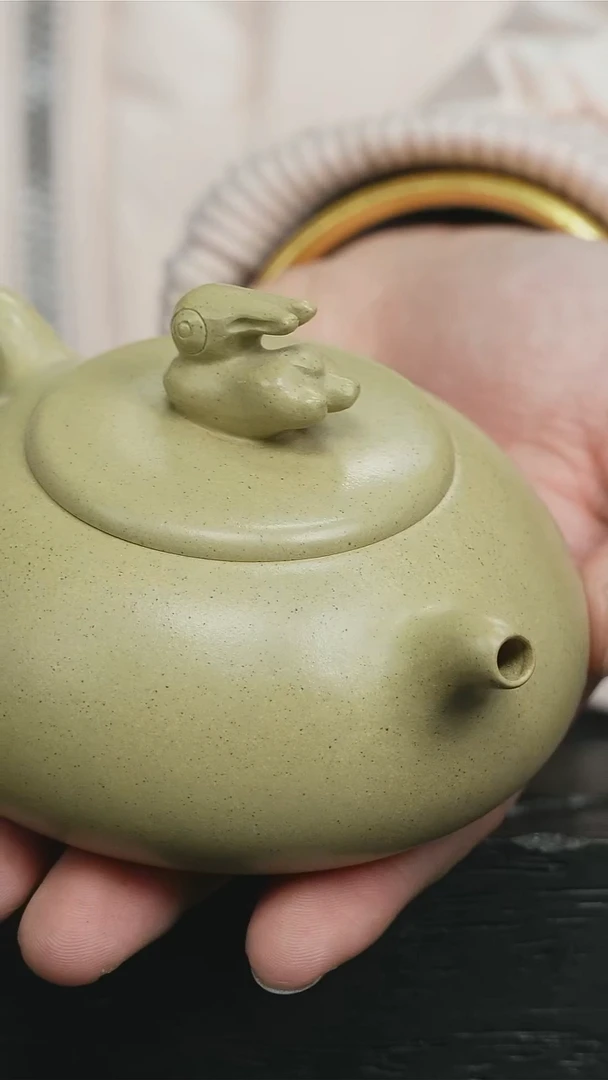 【闪购商品】紫砂茶壶本绿玉兔奔月