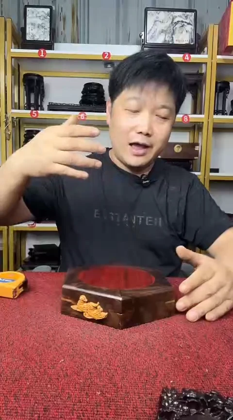 木非洲黑檀1底座8CM*17CM