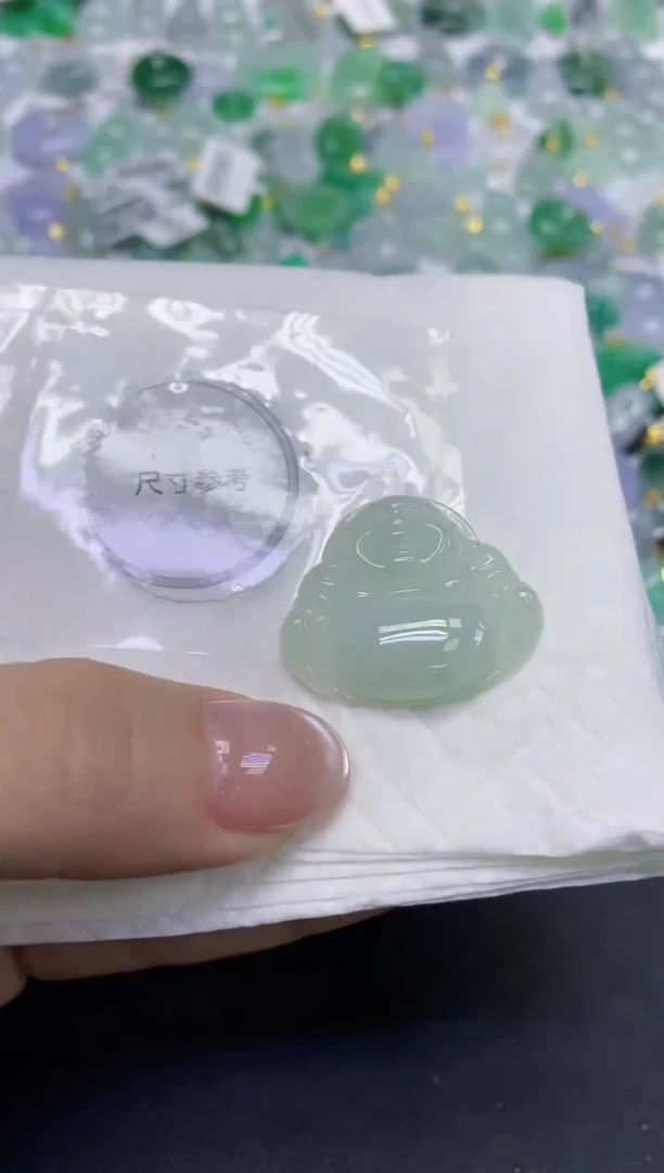 颈饰未镶嵌翡翠天然缅甸翡翠A货百元以上9元证书费自理