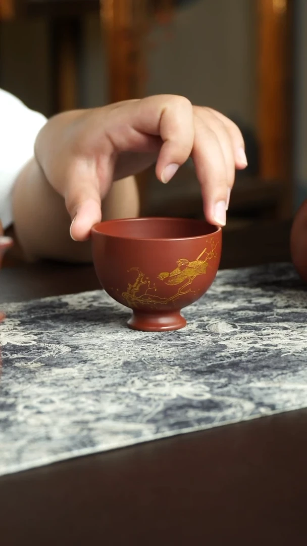 茶杯紫砂11号宜兴紫砂原矿作品
