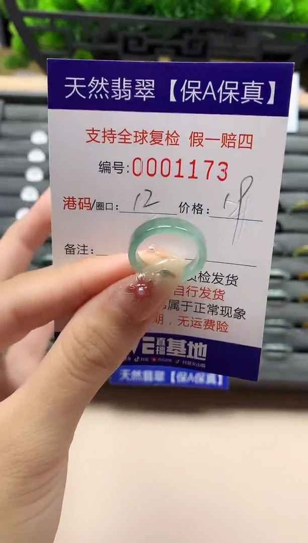 未镶嵌戒指翡翠天然  1173