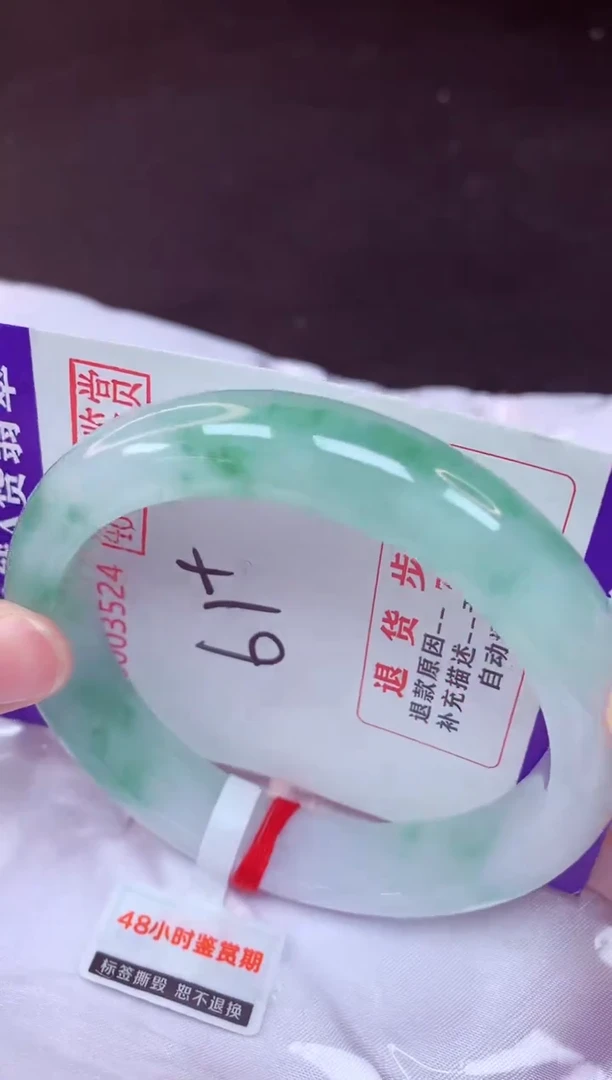未镶嵌手镯翡翠61（48小时鉴赏期 ）