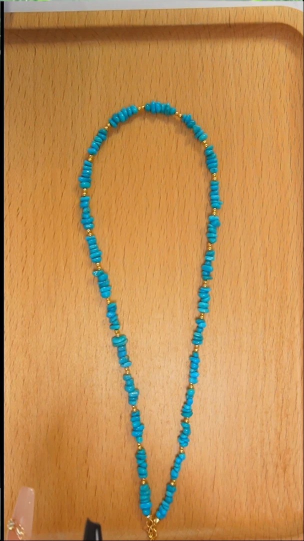 银S925镶嵌绿松石项链发货一件