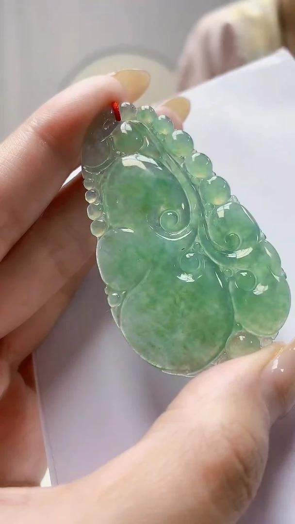 未镶嵌定制翡翠4812MM-毛货挂件78