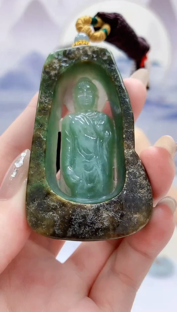 未镶嵌定制翡翠4812jw-毛货挂件8