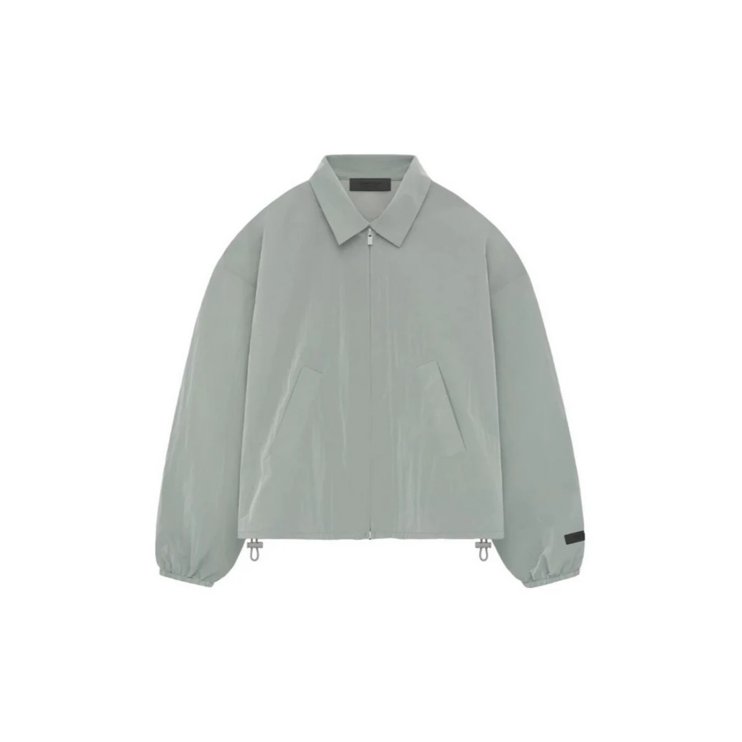 【SS24/第13季】 Womens Crinkle Nylon Shell Bomber 纯色拉链夹克