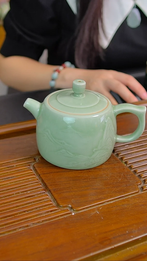 瓷片原矿汝瓷福利单杯，不完美