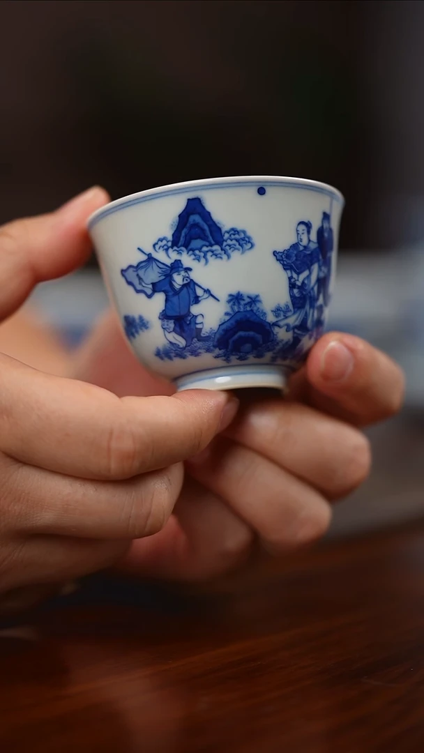天心雅器仿康熙单杯