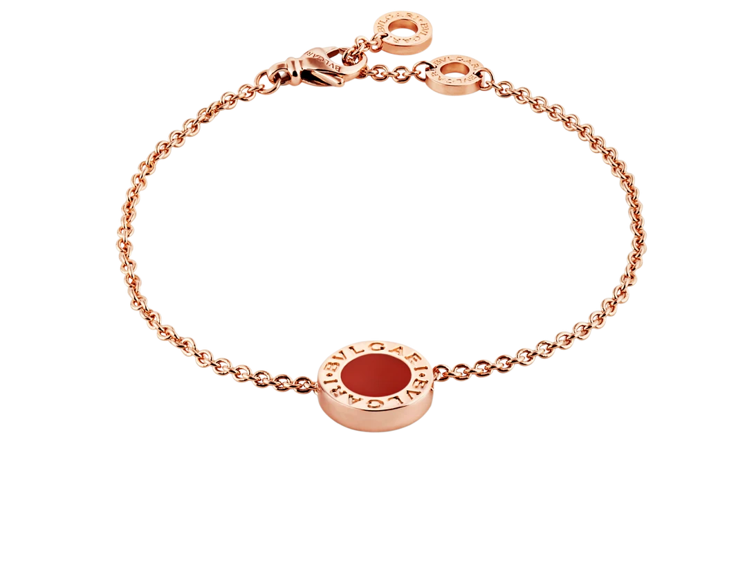 99新 BVLGARI/宝格丽 BVLGARI 系列 经典 18K金 双面小圆饼 手链